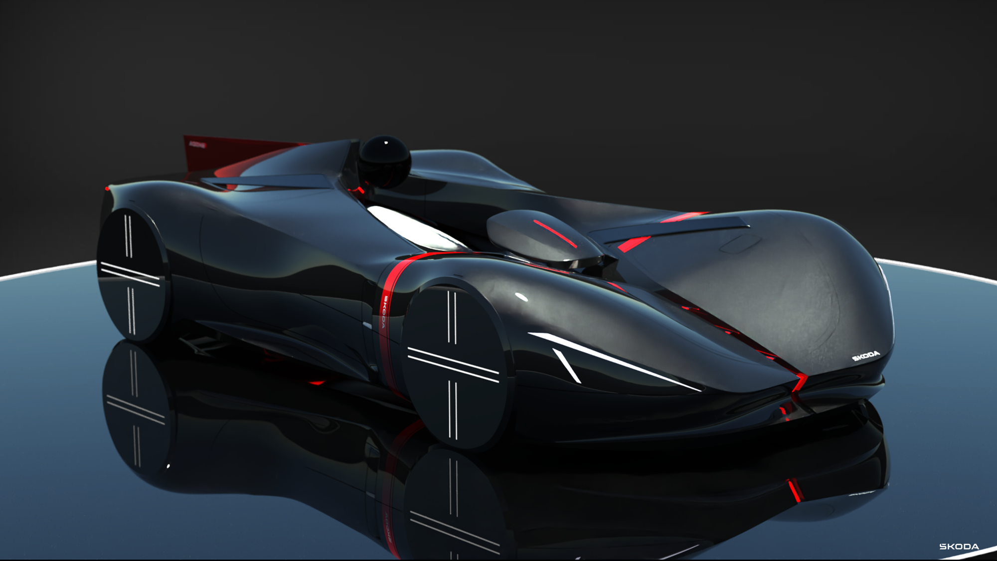 Black Škoda concept car — Freedom of Mobility thesis